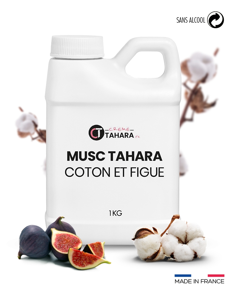 Musc Tahara Fleur de coton & Figue (sans allergènes) (Poids: échantillon (2/3ml))
