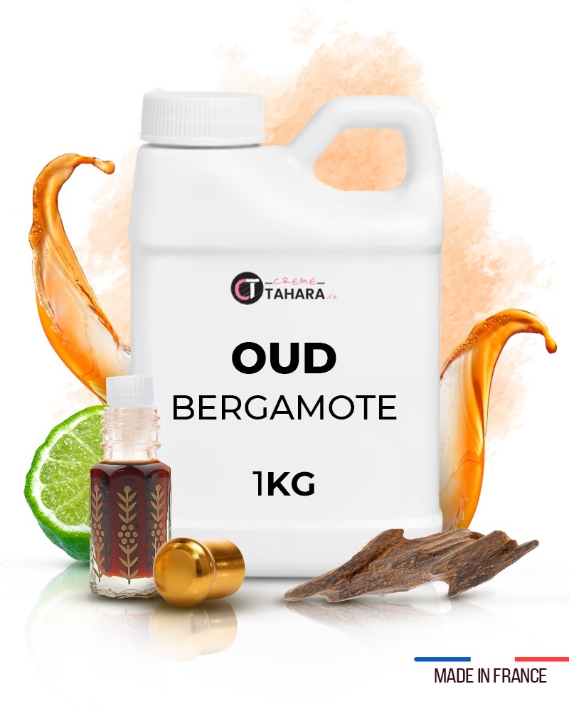 Concentré (essence) de parfum oud bergamote (Poids: 100g)