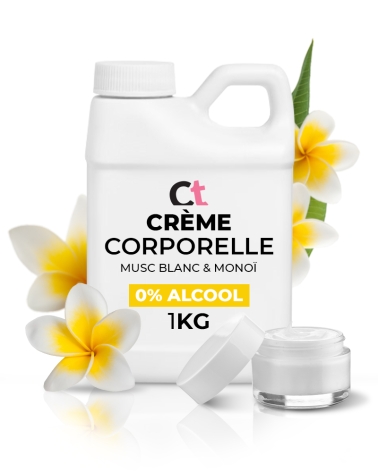 Crème hydratante corps parfumée Musc blanc & Monoï