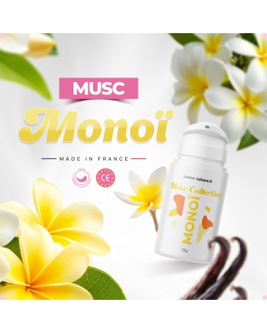 Musc Tahara aromatisé Musc blanc & Monoï 15g