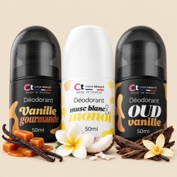 Lot de déodorant mixte sans alcool ni aluminium 50ml