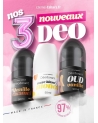 Lot de déodorant mixte sans alcool ni aluminium 50ml