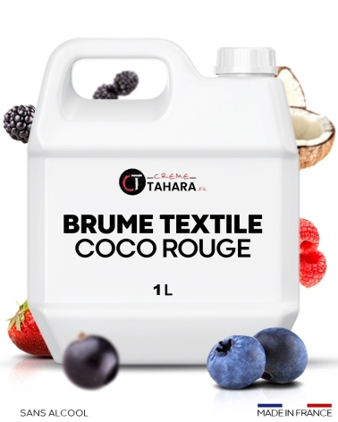 Brume textile sans alcool Coco rouge en bidon