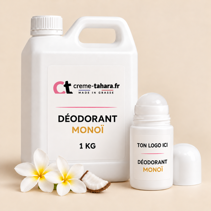 Déodorant Monoï en vrac sans alcool ni aluminium