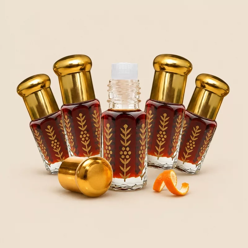 Lot musc oud vanille orange fiole à tige 3ml