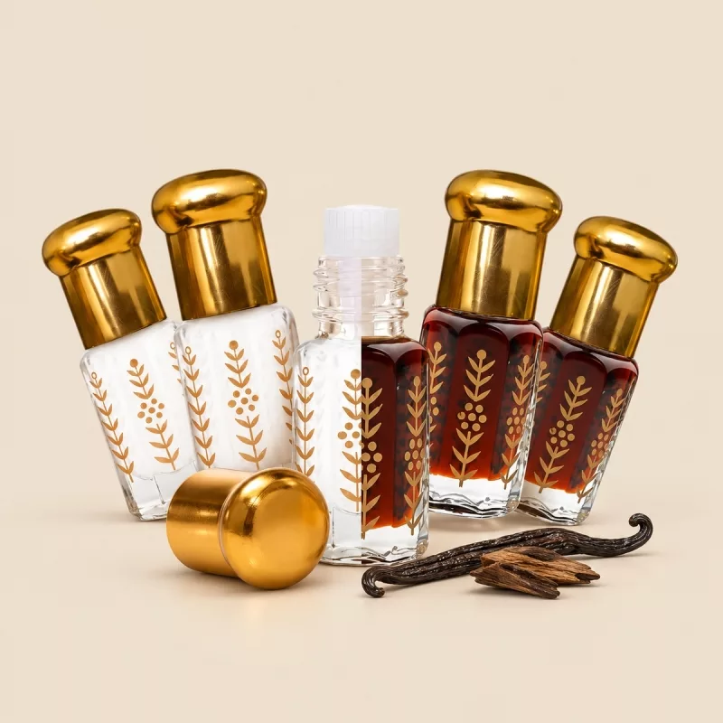 Lot oud vanille & musc tahara classique en fiole à tige 3ml