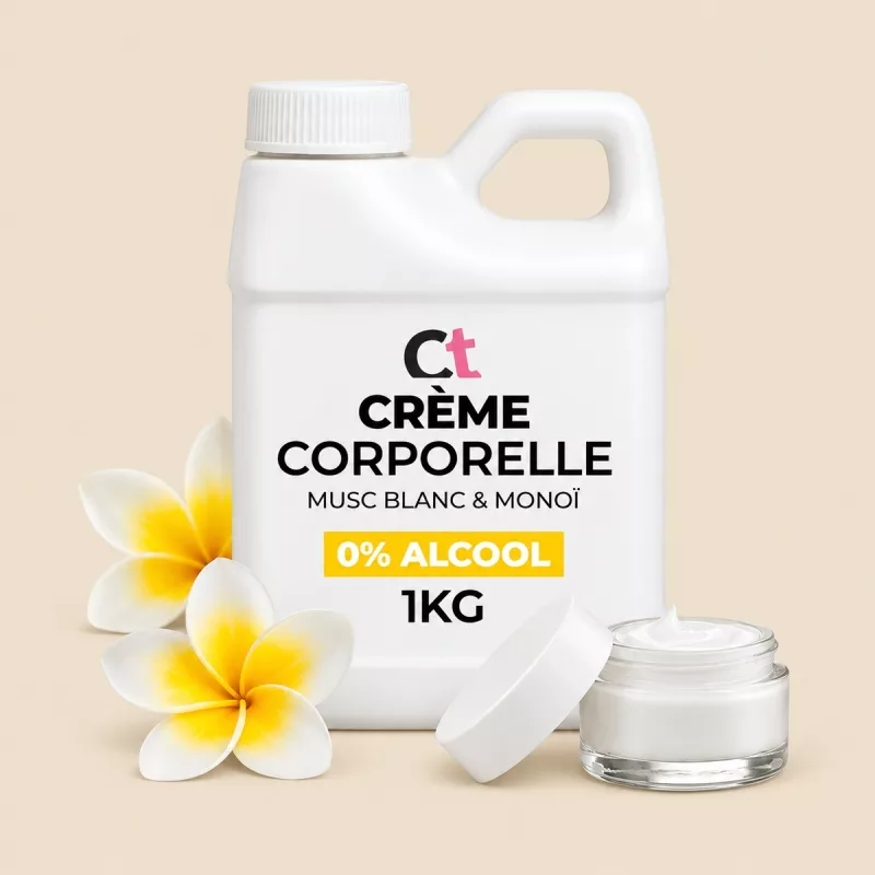 Crème hydratante corps parfumée Musc blanc & Monoï