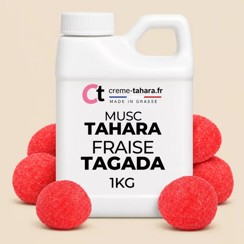 Musc Tahara aromatisé Fraise tagada en bidon